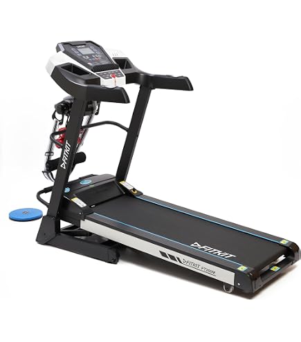 Buy Jordan Fitness JF-38 (4 HP DC Peak) Motorized Treadmill, Black